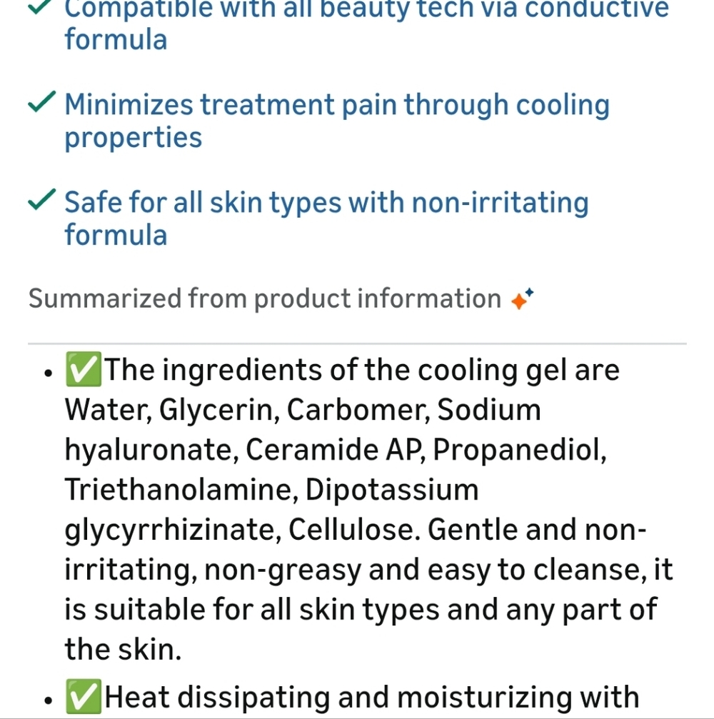 Facial Cooling Gel For Laser Hair Removal - Picture 6 of 10